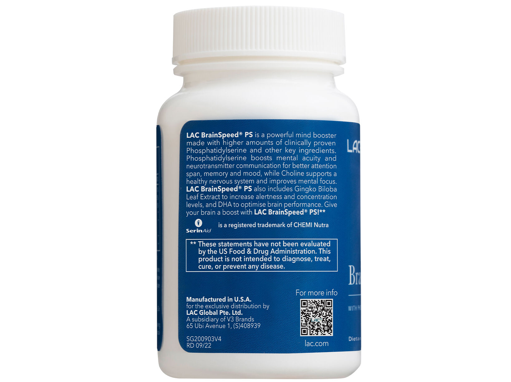 BrainSpeed® PS - With More Phosphatidylserine | LAC Singapore